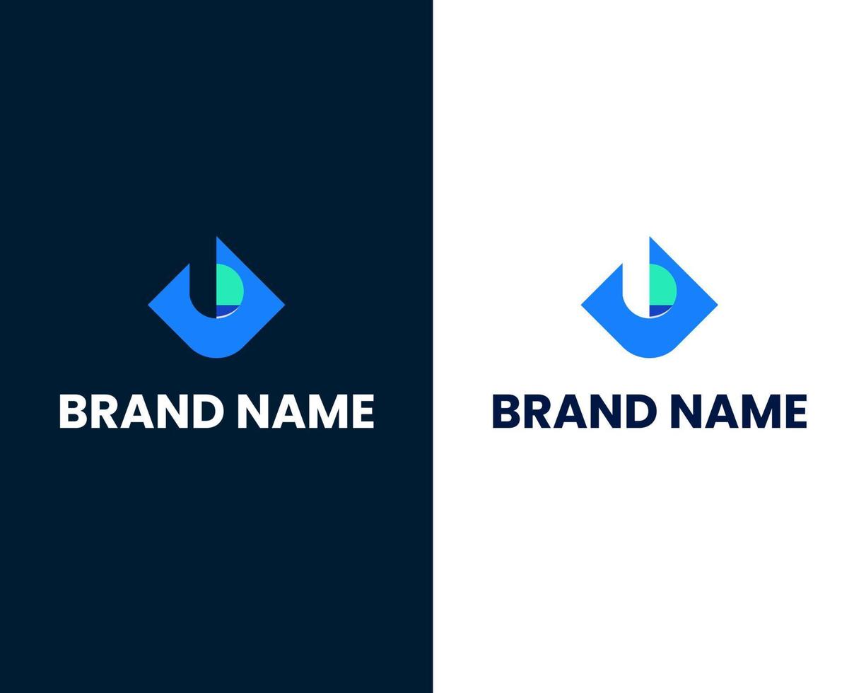 bokstaven b modern logotyp formgivningsmall vektor