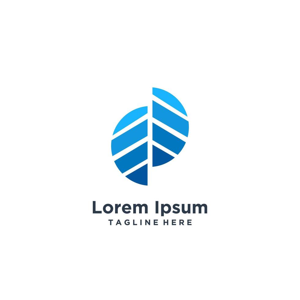 logo design fastigheter modern mall vektor