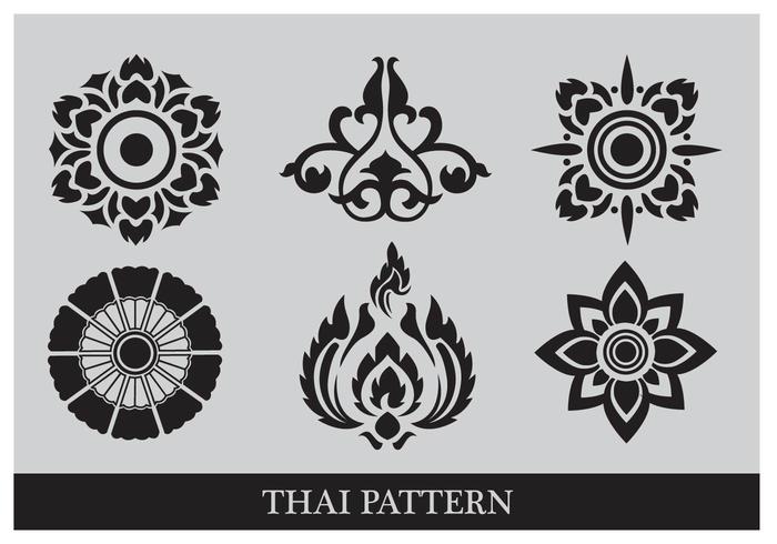 Thailändsk mönster vektor