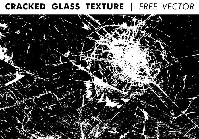 Sprickad glas textur fri vektor