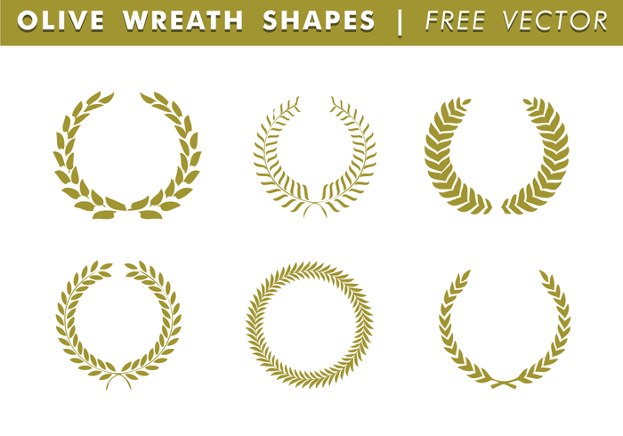 Olive Kranz Shapes Free Vector