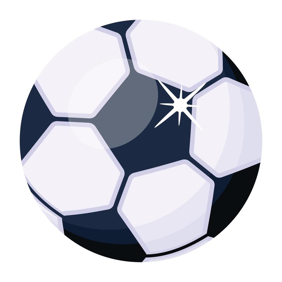 ein Fußball-Flat-Icon-Download vektor