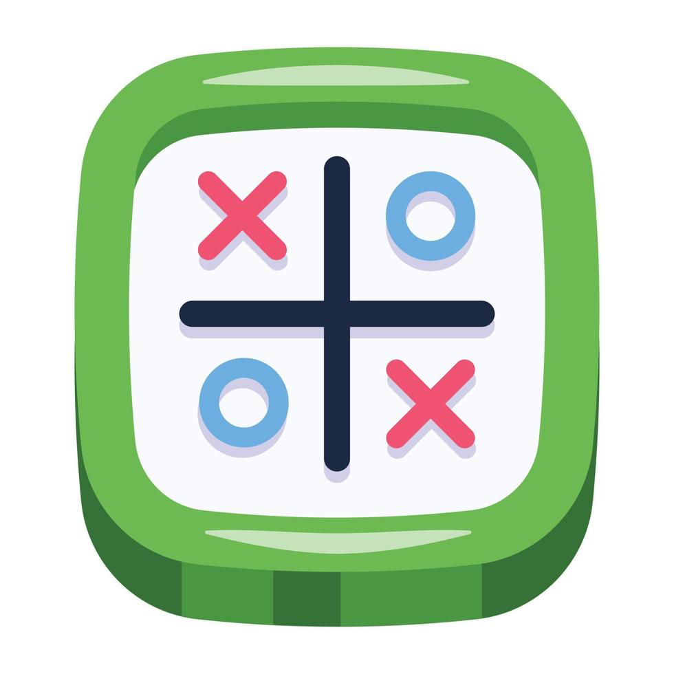 ein tic tac toe flaches symbol herunterladen vektor