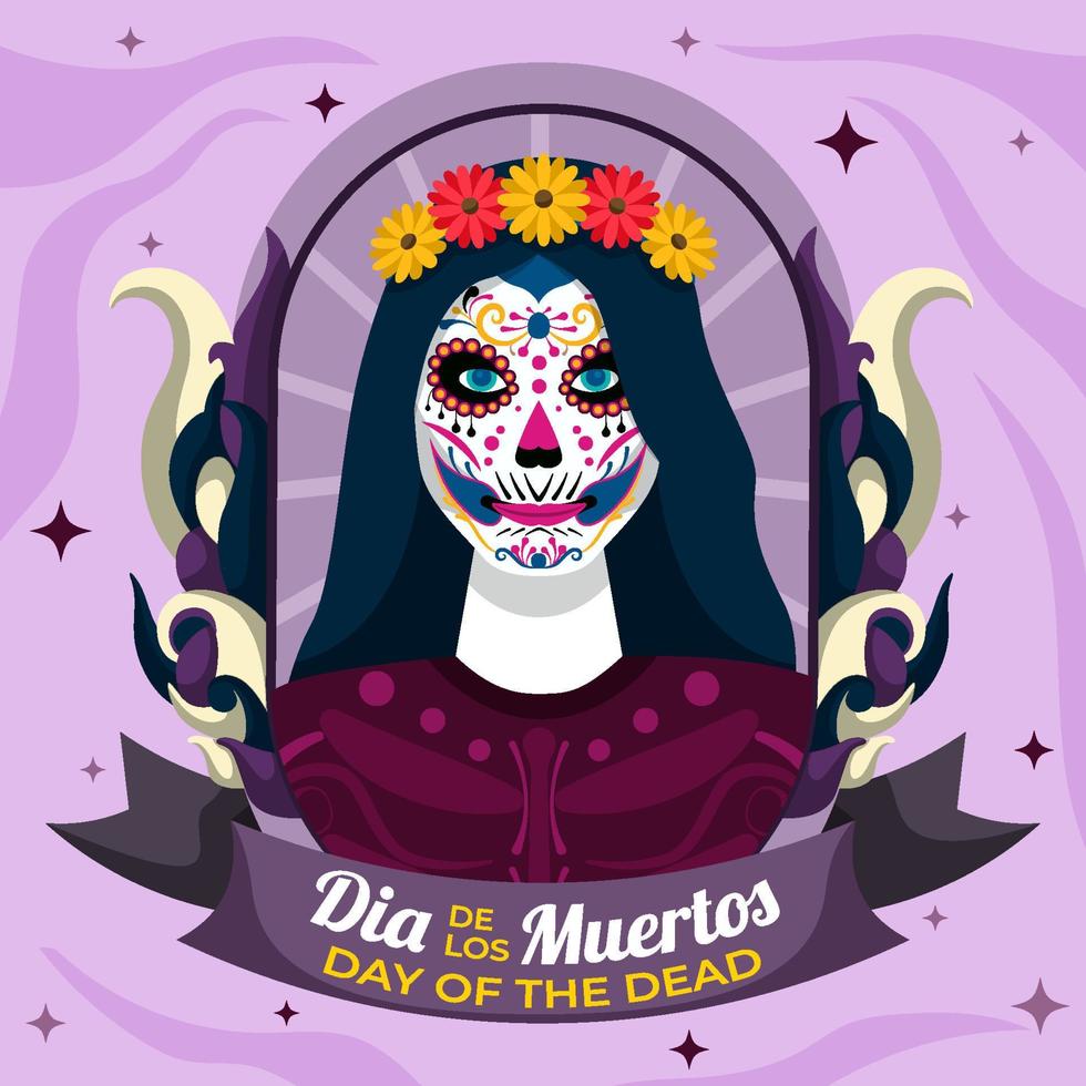 dia de los muertos koncept vektor