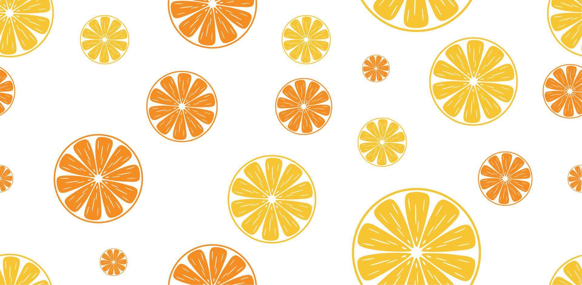 sömlösa mönster citrus eller citron vektor