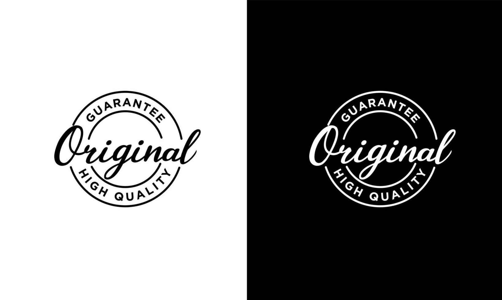 original Premium-Emblem-Label-Logo-Design-Vorlage vektor