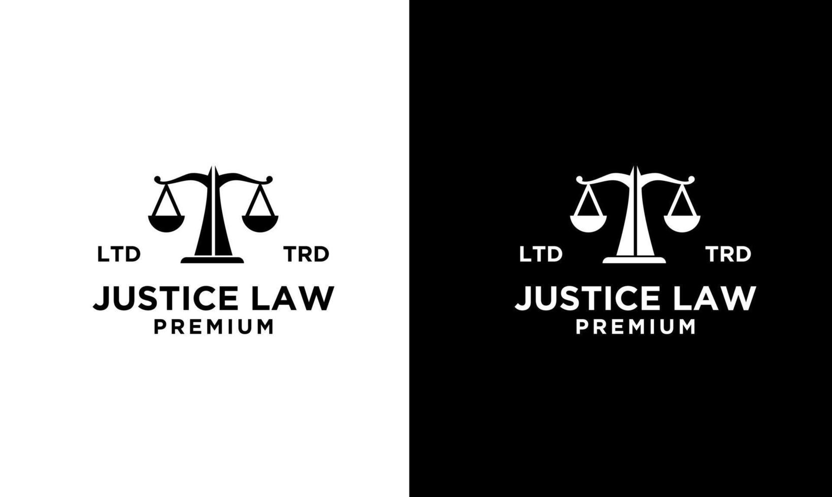 Logo-Icon-Design der Justizkanzlei vektor