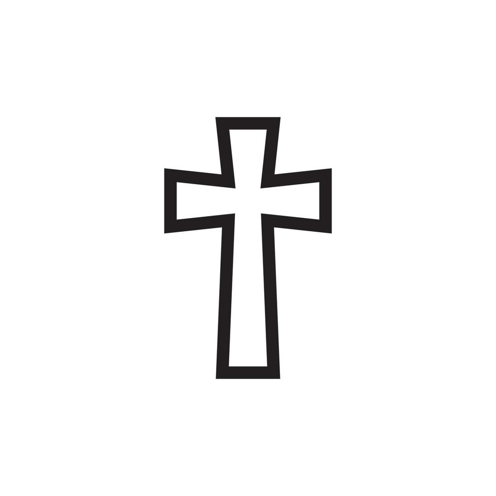 religion cross icon eps 10 vektor
