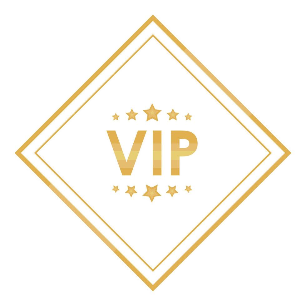 VIP-Rahmen mit Sternen vektor