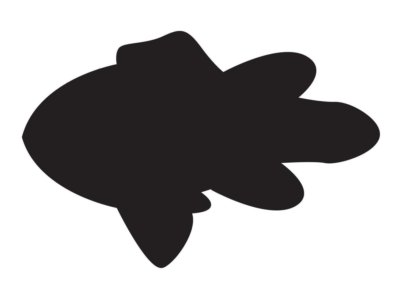 Fisch-Meer-Silhouette vektor