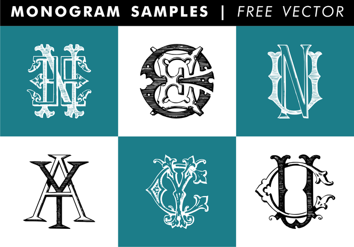 Monogramprover Gratis Vector