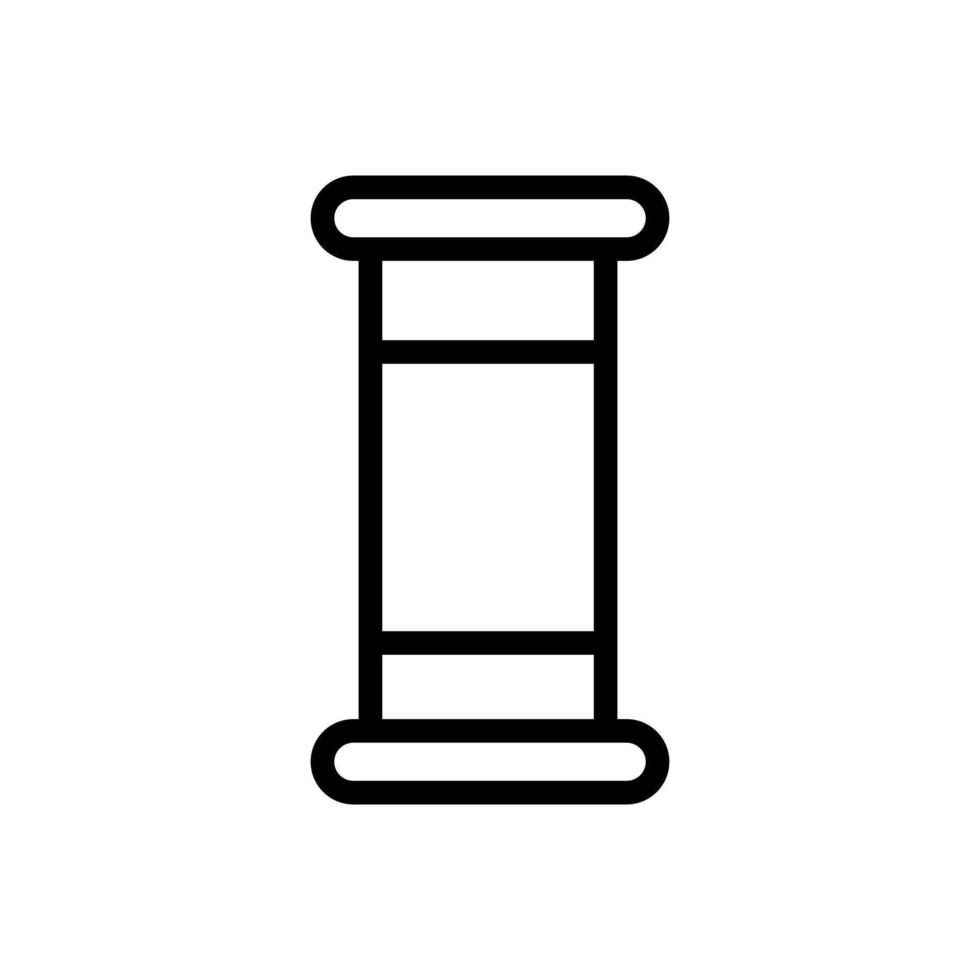 rostfreie Blechdose Symbol Vektor Umriss Illustration