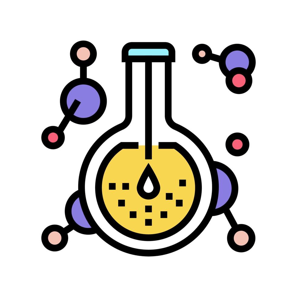 extrahieren sie die farbsymbol-vektorillustration für die pharmazeutische produktion vektor