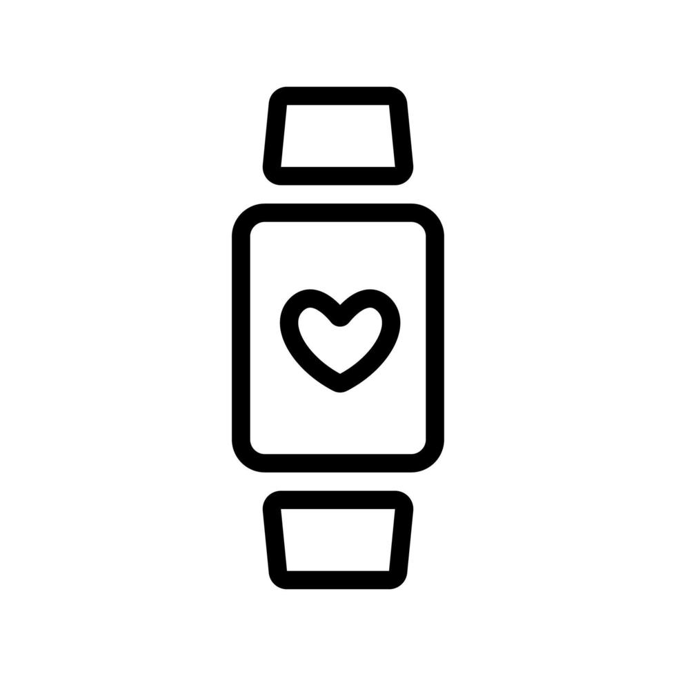 Smartwatch-Symbolvektor. isolierte kontursymbolillustration vektor