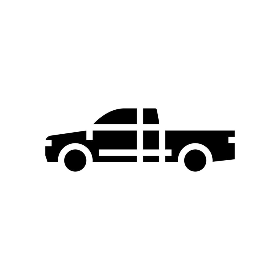 LKW-Auto-Glyphen-Symbol-Vektor-Illustration vektor