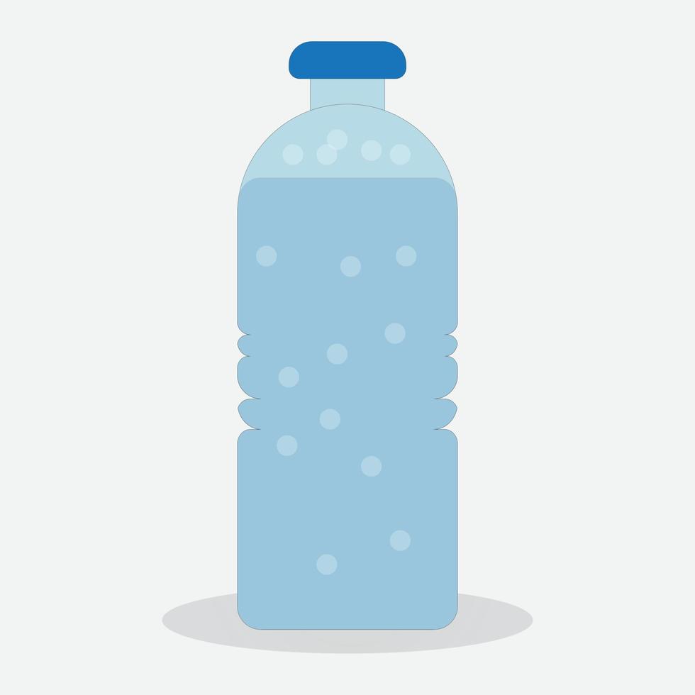 frisches reines mineralwasser plastikwasserflasche vektorillustration vektor