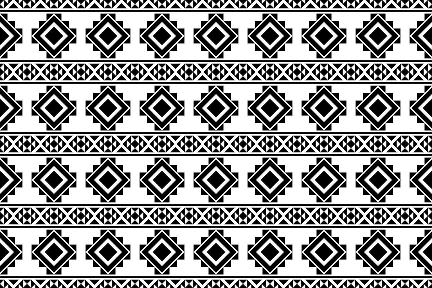geometrisches ethnisches nahtloses muster traditionell. Design für Hintergrund, Tapete, Illustration, Textil, Stoff, Kleidung, Batik, Teppich, Stickerei. vektor