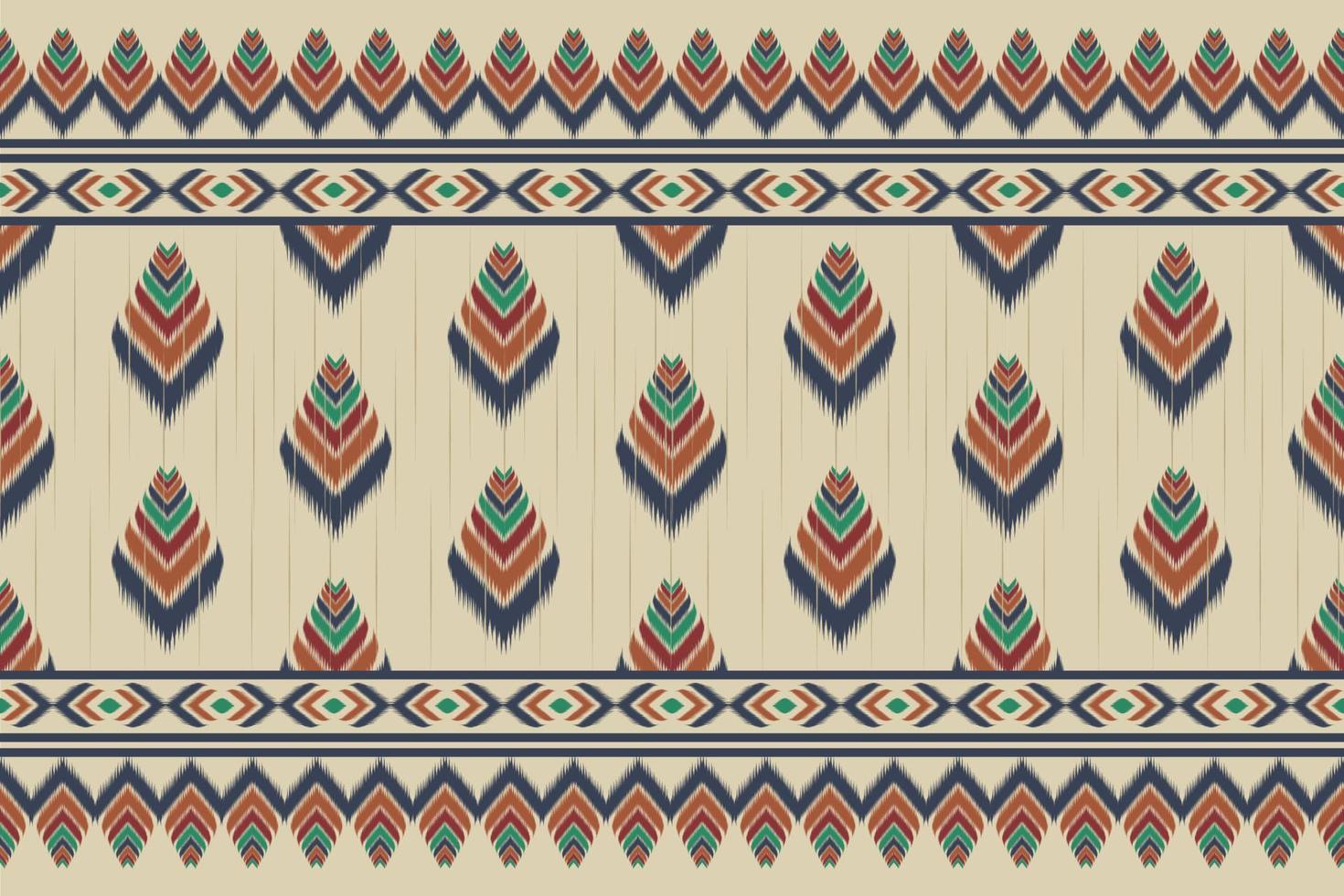 abstrakte ethnische Ikat-Kunst. nahtloses Muster im Stammes-. gestreifter mexikanischer Stil. design für hintergrund, illustration, verpackung, kleidung, batik, stoff, stickerei. vektor