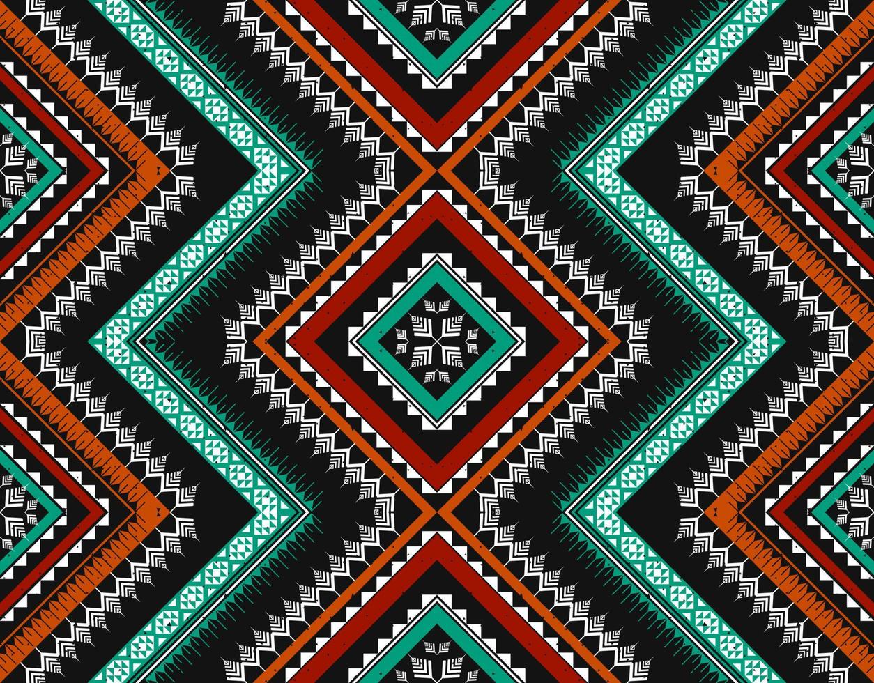 etnisk abstrakt mönsterkonst. sömlösa mönster i tribal, folklig broderi och mexikansk stil. geometrisk randig. design för bakgrund, tapeter, vektorillustration, tyg, kläder, matta. vektor