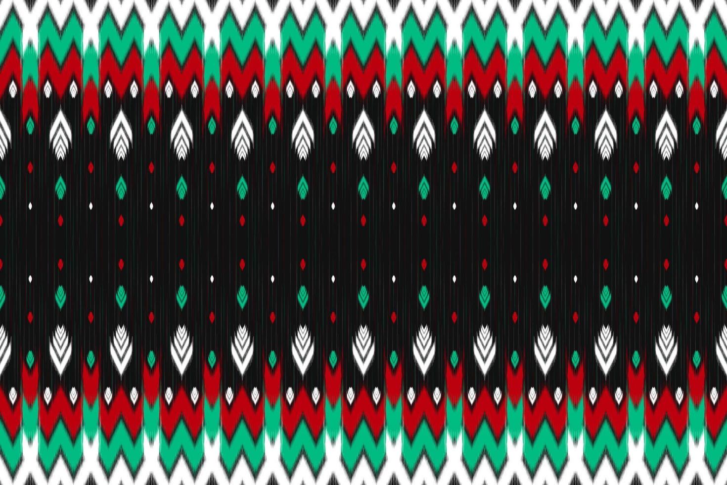 färgglad etnisk mönsterkonst. ikat sömlösa mönster i tribal, folklig broderi och mexikansk stil. geometrisk randig. design för bakgrund, tapeter, vektorillustration, tyg, kläder, matta. vektor