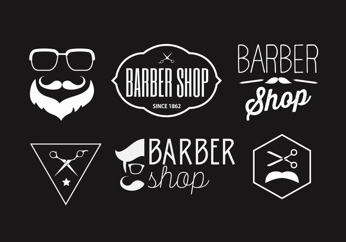 Vektor Samling Barber Badges