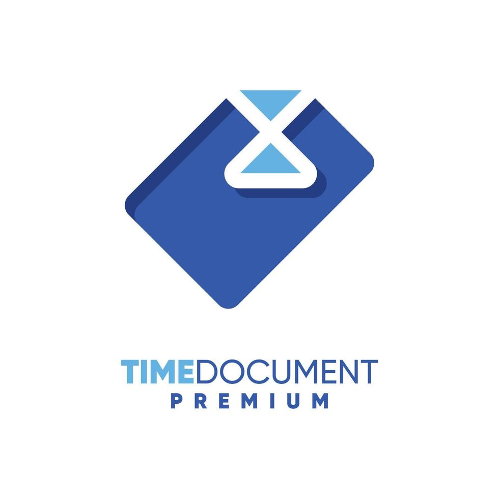 Zeitdokument-Logo vektor