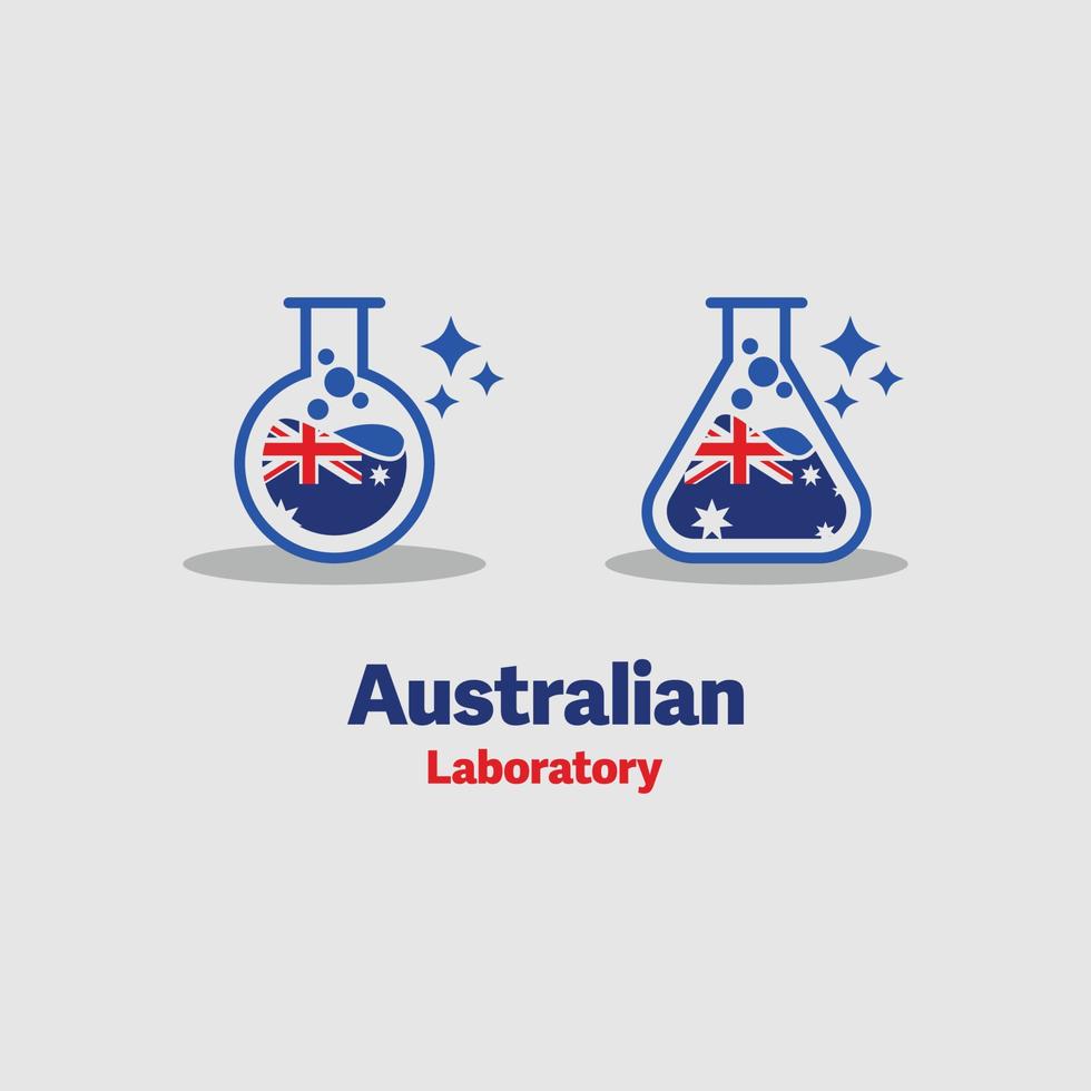 australische Laborsymbole vektor