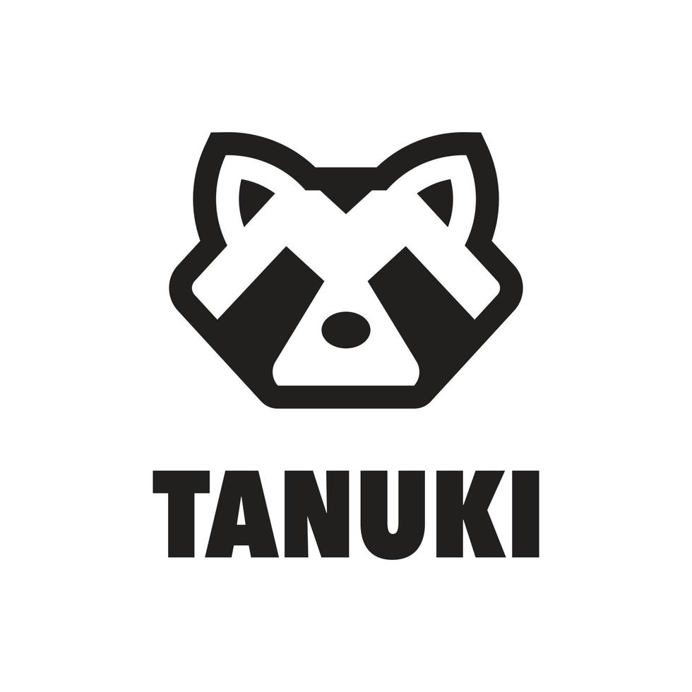 tanuki tvättbjörnen vektor