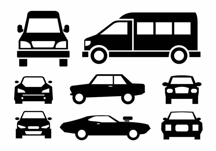 Samling av Vechicles i Vector