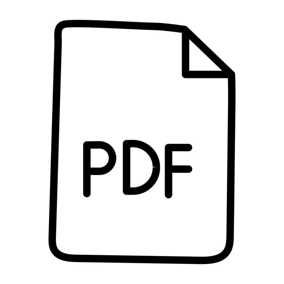 ein Icon-Design einer PDF-Datei vektor