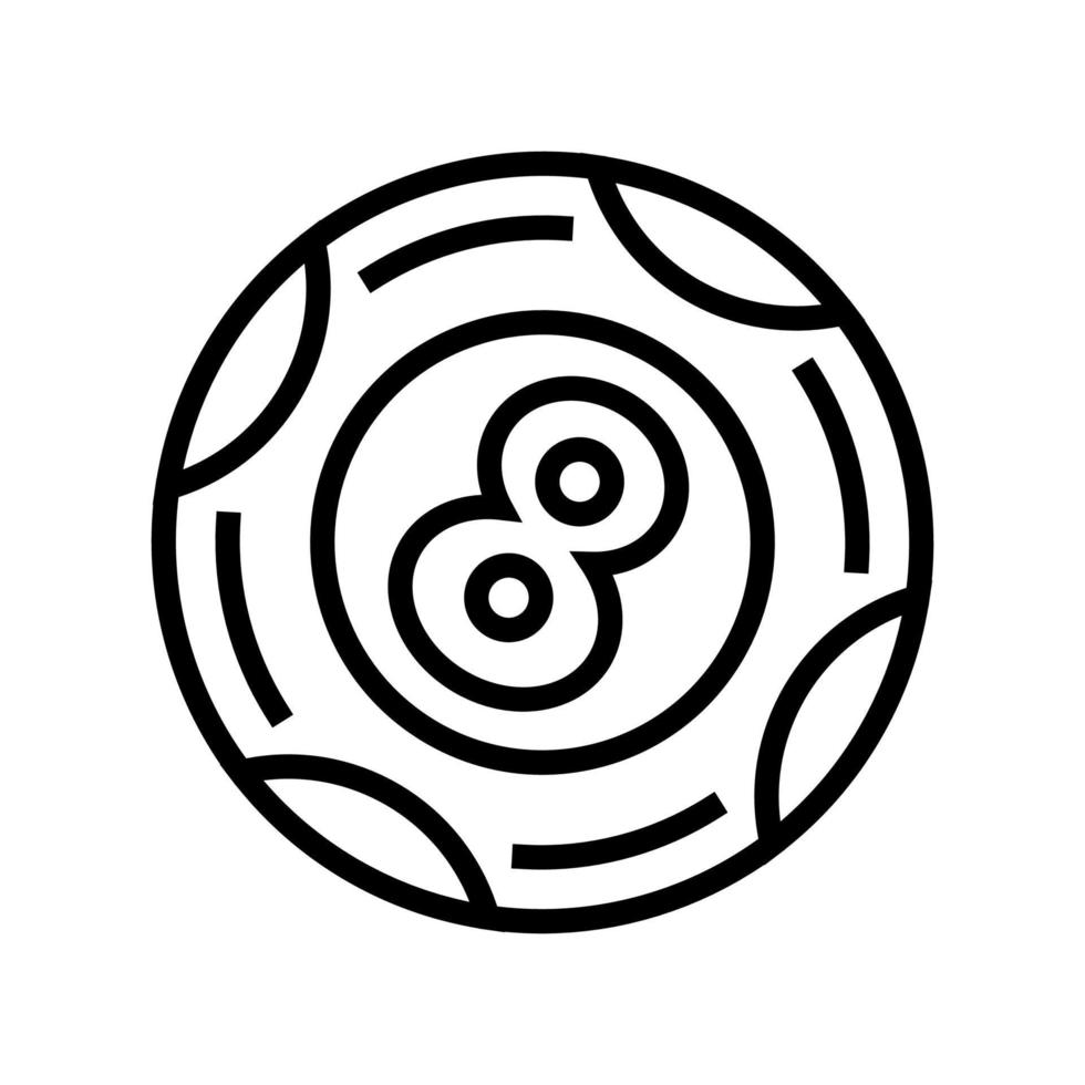 Ball Lotto Symbol Leitung Vektor Illustration