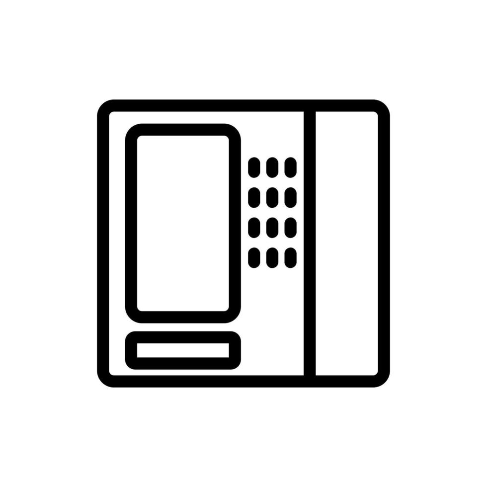 Symbol für elektronische Ausrüstung des Verkaufsautomaten, Vektorgrafik vektor