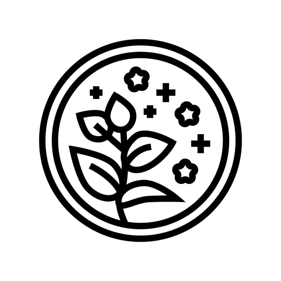 Kräuter-Naturkosmetik-Symbol-Vektor-Illustration vektor