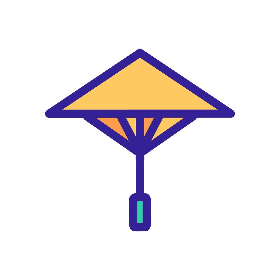 paraply ikon vektor. isolerade kontur symbol illustration vektor