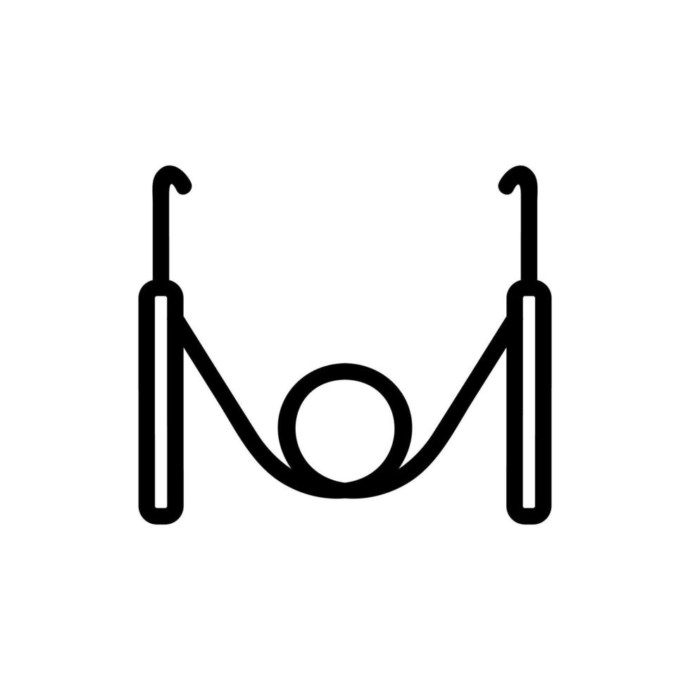 garn ikon vektor. isolerade kontur symbol illustration vektor