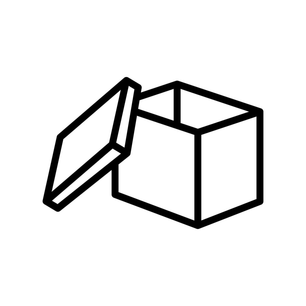 Lagerung von Waren Box Symbol Leitung Vektor Illustration