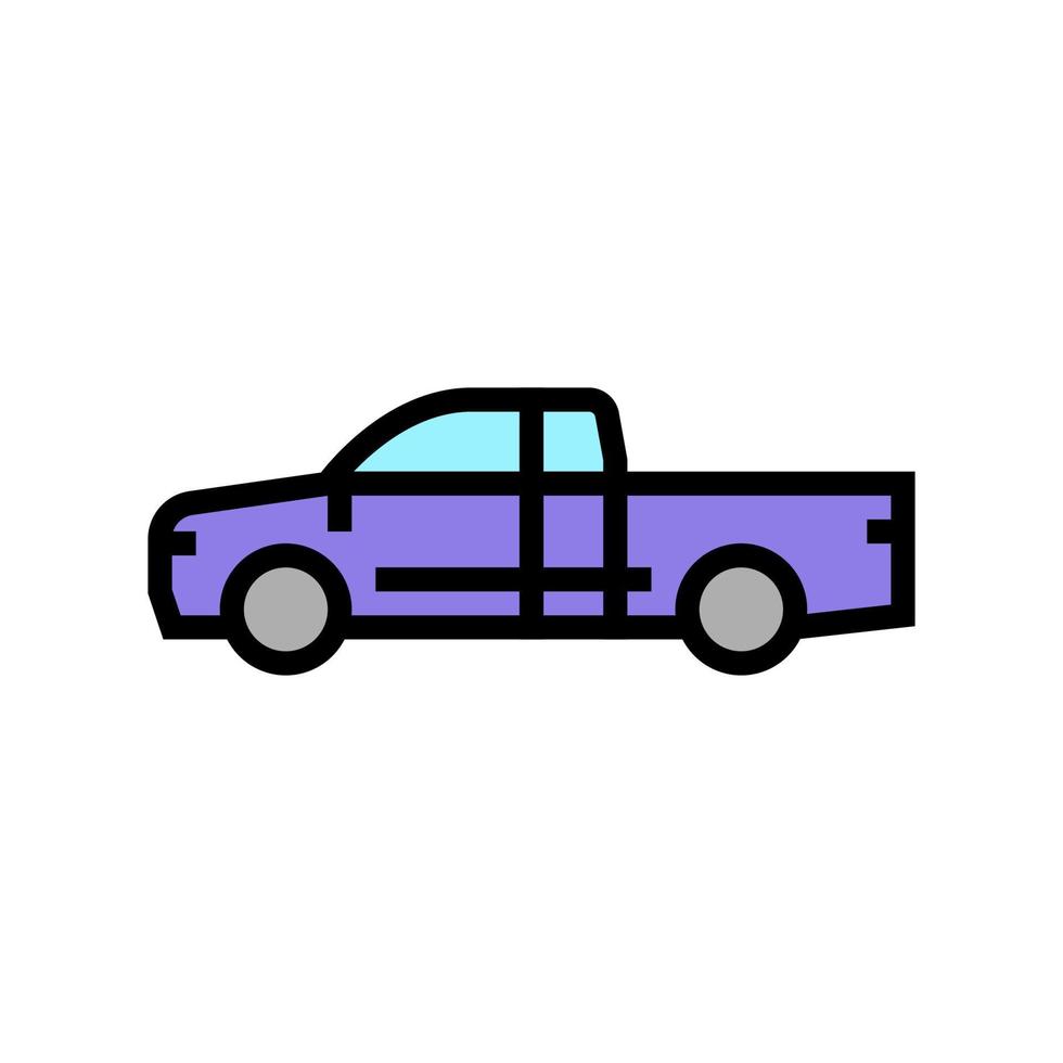 lastbil bil färg ikon vektor illustration