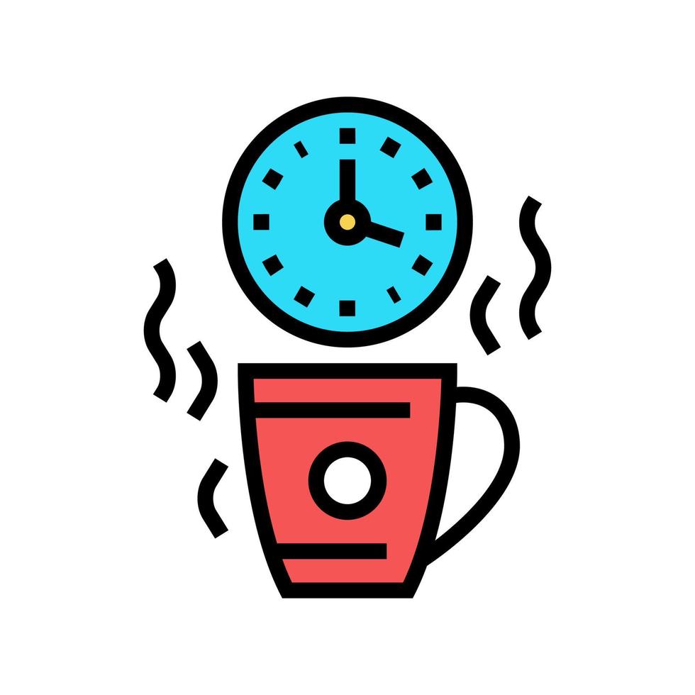 kaffeepause forum farbe symbol vektor illustration