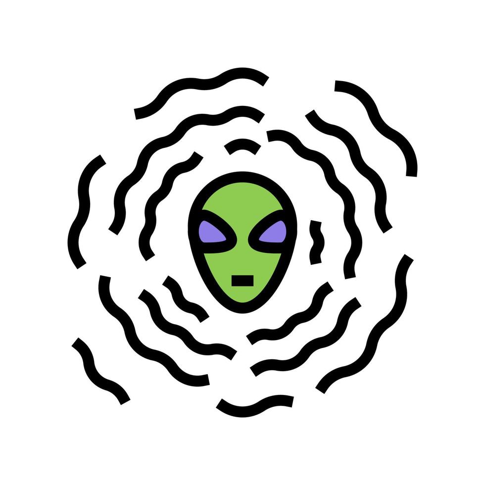 Alien-Vibrationsfarbsymbol-Vektorillustration vektor