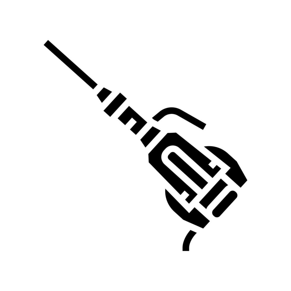 jackhammer verktyg glyph ikon vektorillustration vektor