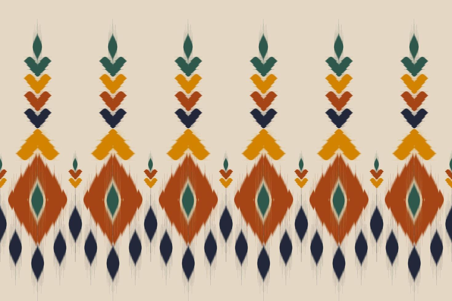 abstrakte ethnische Musterkunst. ikat nahtloses muster traditionell. amerikanischer, mexikanischer Stil. Design für Hintergrund, Tapete, Vektorillustration, Stoff, Kleidung, Teppich, Textil, Batik, Stickerei. vektor