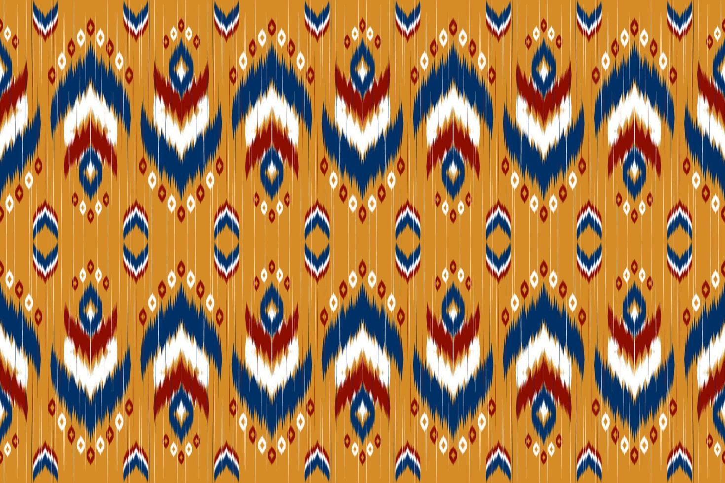 abstrakte ethnische Musterkunst. ikat nahtloses muster traditionell. amerikanischer, mexikanischer Stil. Design für Hintergrund, Tapete, Vektorillustration, Stoff, Kleidung, Teppich, Textil, Batik, Stickerei. vektor