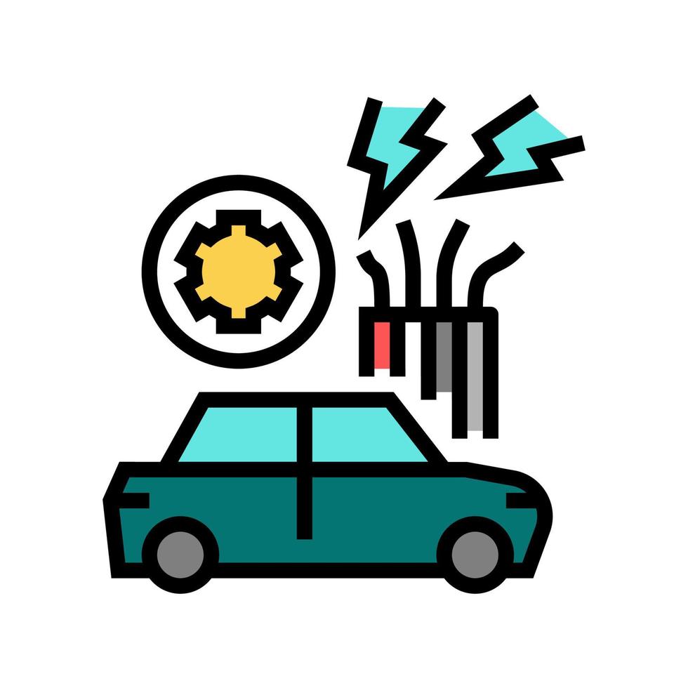 elektrisk utrustning reparation färg ikon vektor isolerade illustration