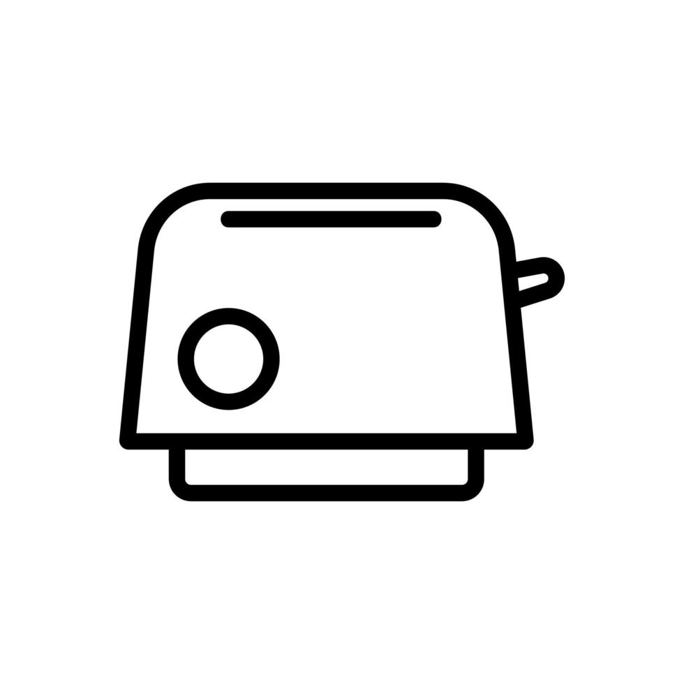 automatische toaster symbol vektor umriss illustration