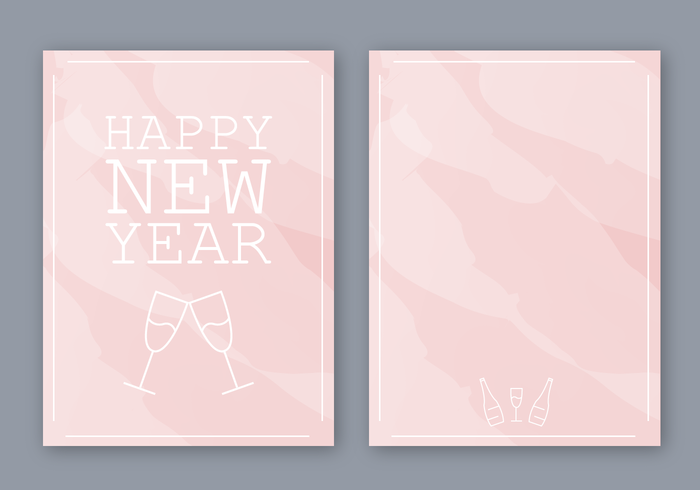 Kostenlose Happy New Year Card Vektor