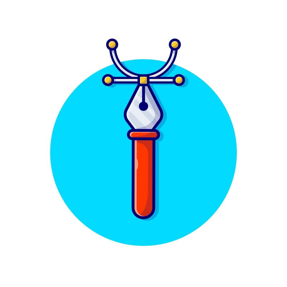 stift-werkzeug-cartoon-vektor-symbol-illustration. Kunstobjekt-Icon-Konzept isolierter Premium-Vektor. flacher Cartoon-Stil. vektor