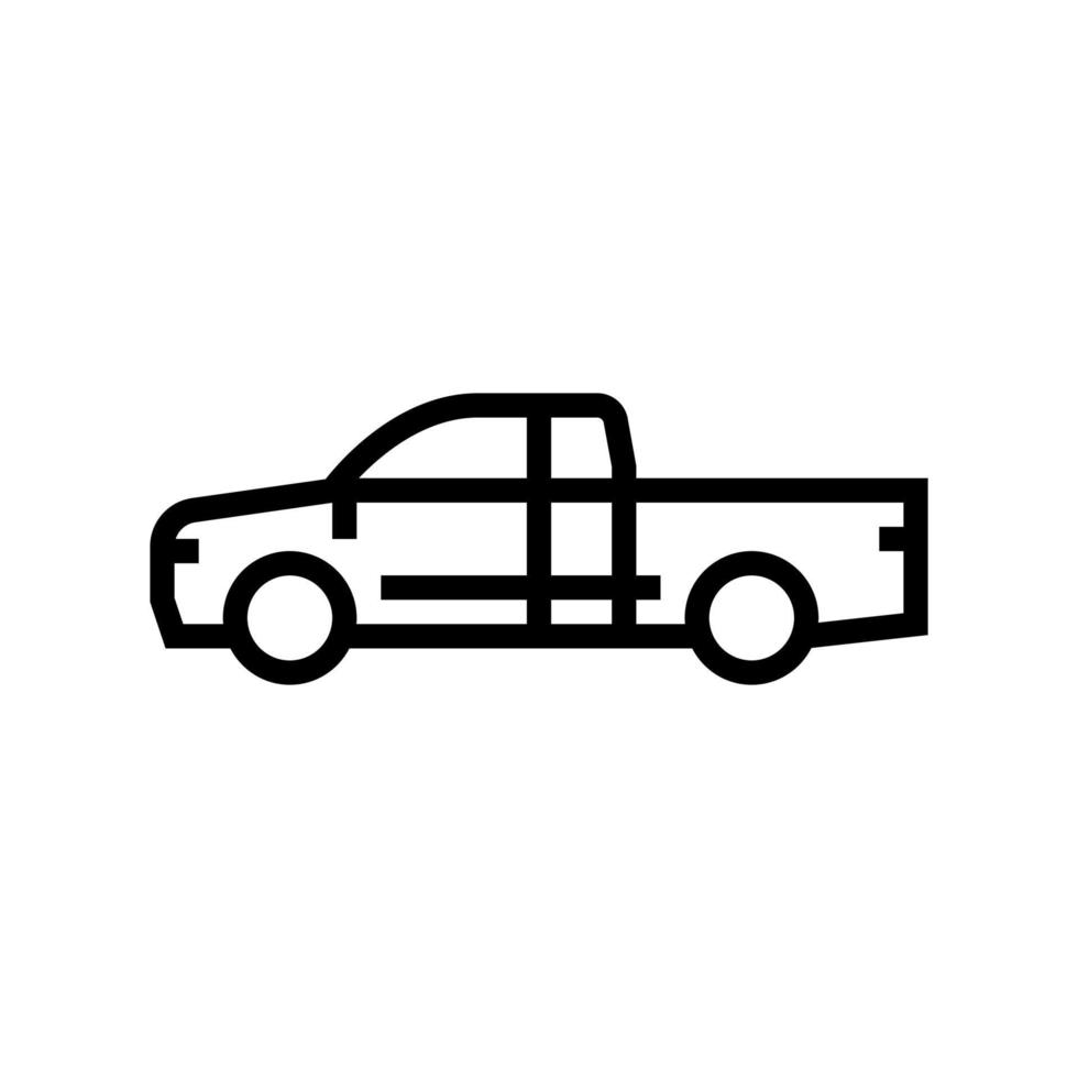 LKW Auto Linie Symbol Vektor Illustration