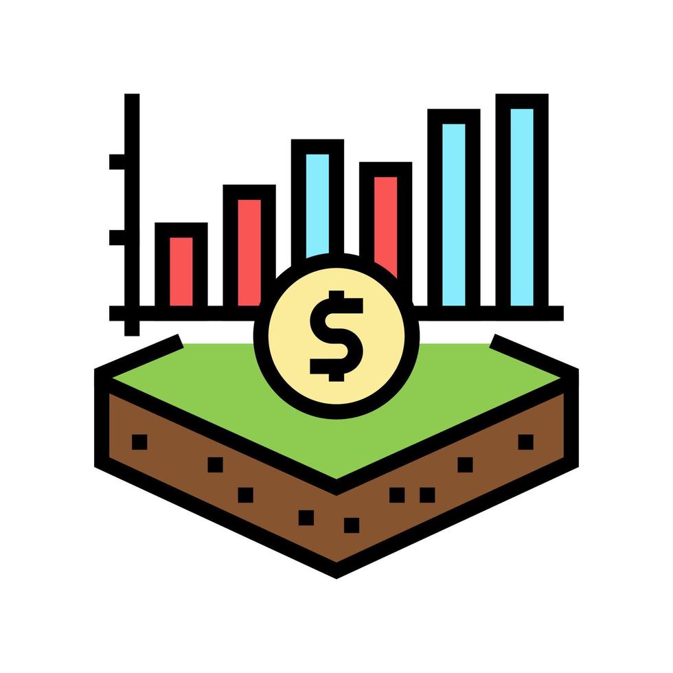 Farbe Symbol Vektor Illustration für Investitionen