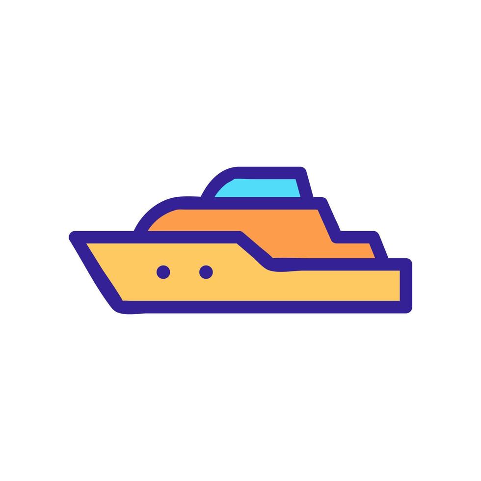 moderner Yacht-Icon-Vektor. isolierte kontursymbolillustration vektor