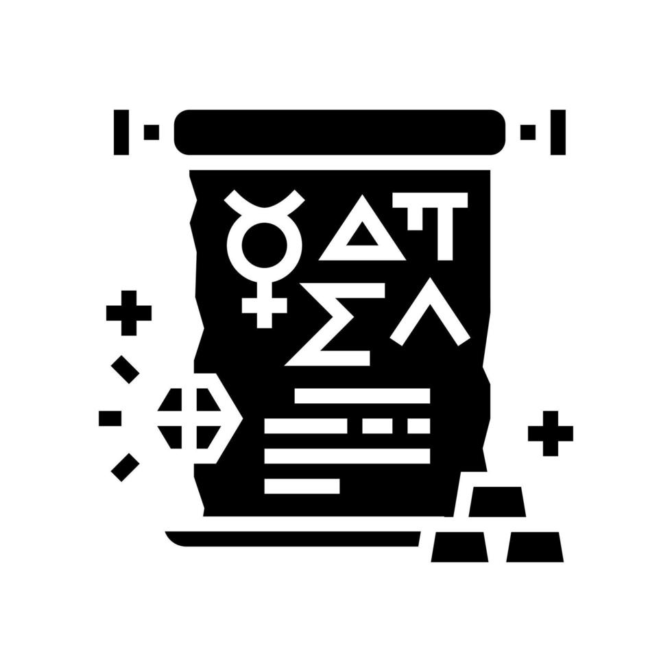 Alchemie astrologische Glyphen-Symbol-Vektor-Illustration vektor